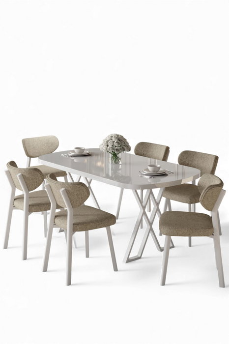 Hanah Home Axton - Blanco, Capuchino